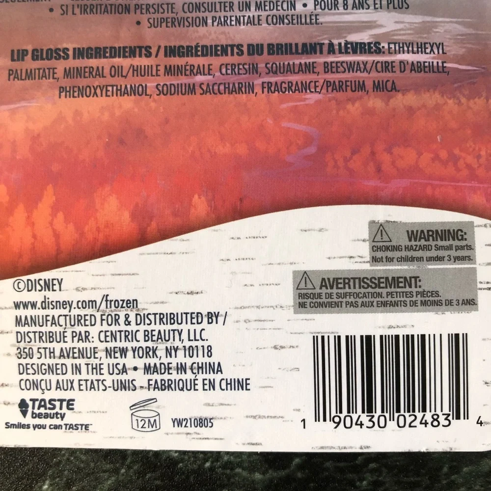 Set of 3 Disney Frozen 2: 0.10 oz Snowberry Flavored Lip Gloss - Picture 6 of 11